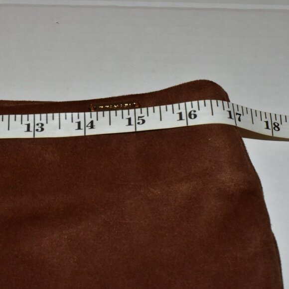 T Tahari Faux Leather Suede Pull on Tummy Control Fall Pants Size M - Picture 6 of 10